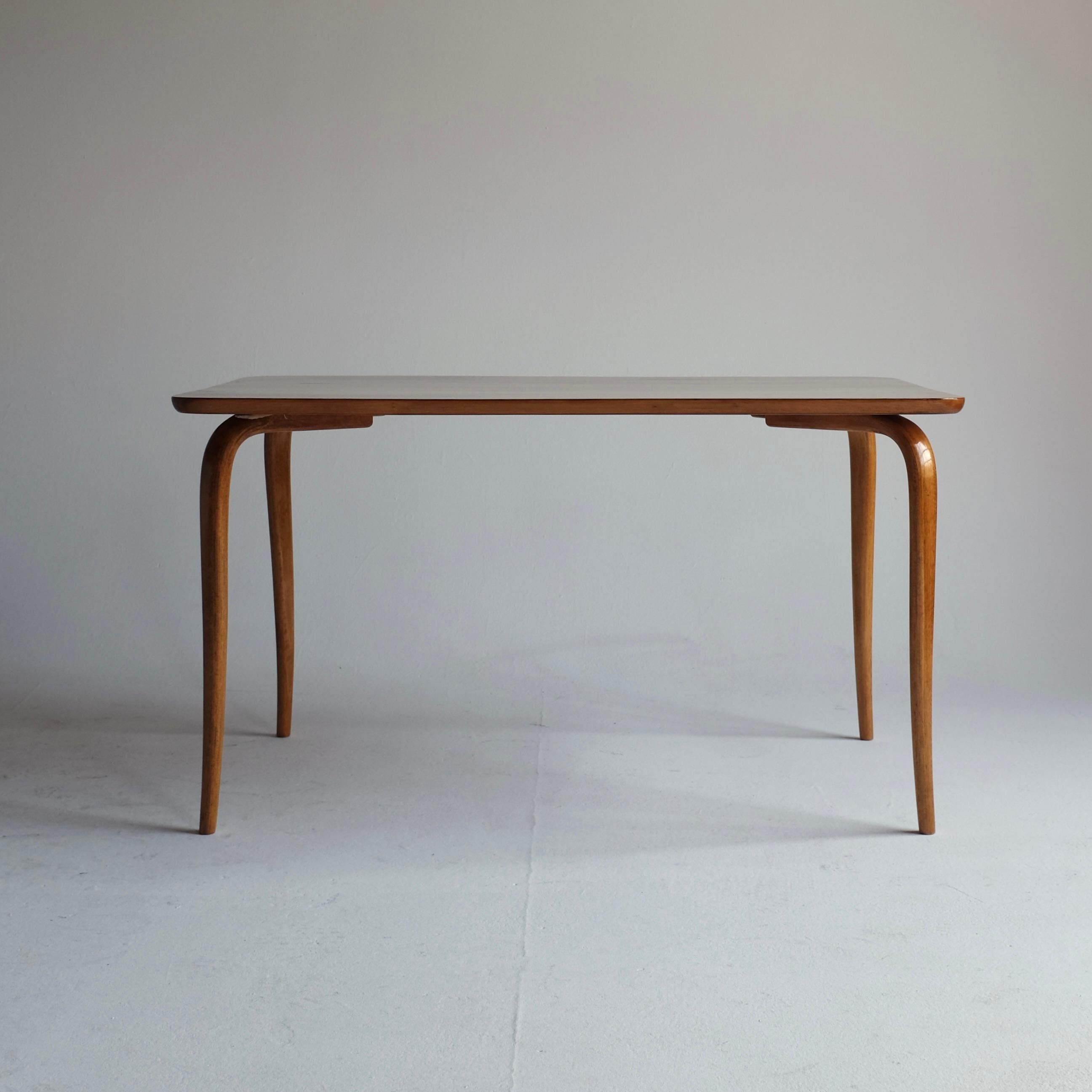 Mid-20th Century 1950s Side Table by Bruno Mathsson for Firma Karl Mathsson, Sweden For Sale