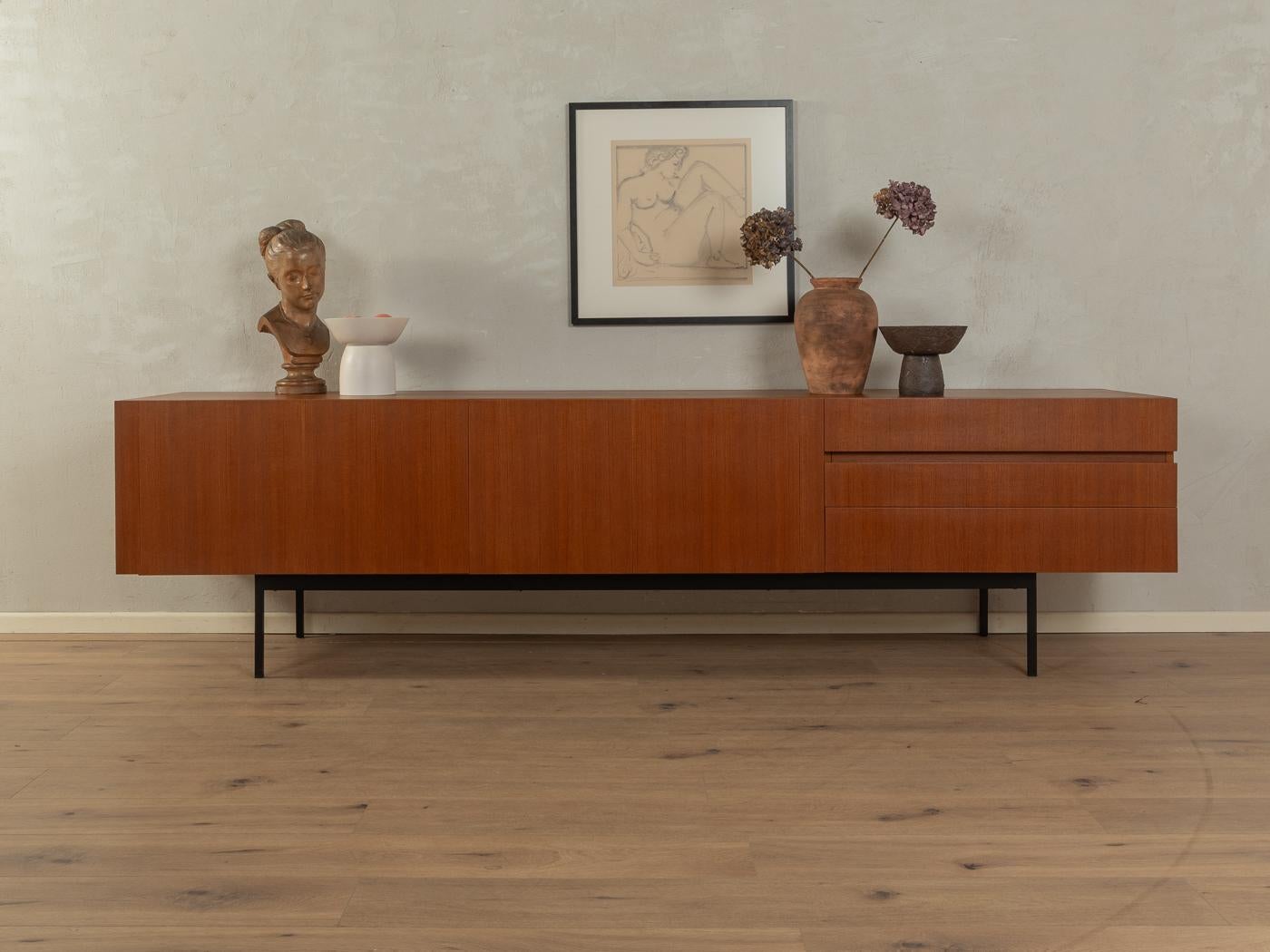 Teak 1950s Sideboard B41, Dieter Wäckerlin For Sale