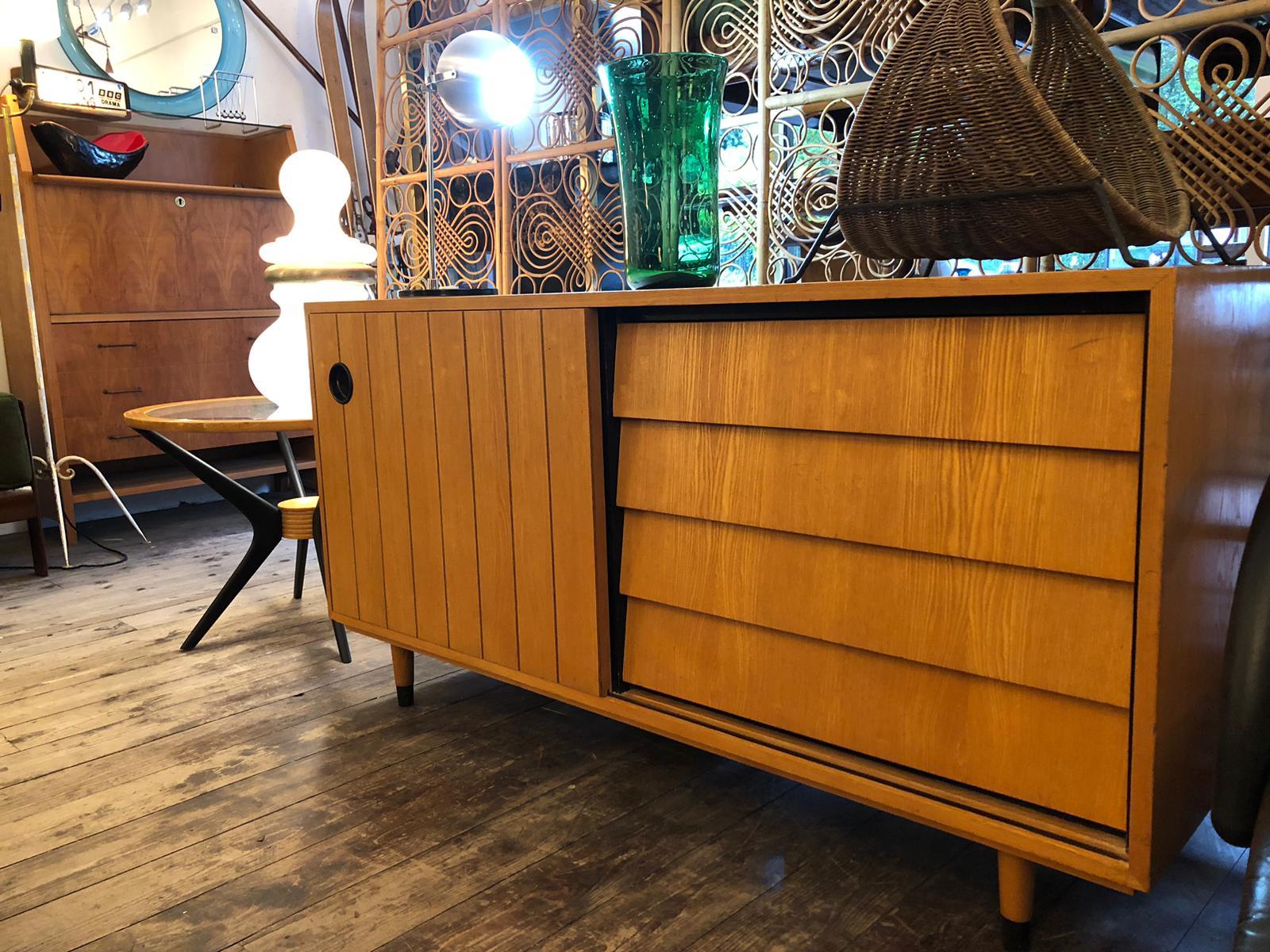 Mid-Century Modern 1950s sideboard by designed by Erich Stratmann For Sale