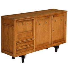 Buffet des années 1950 en Oak Oak massif