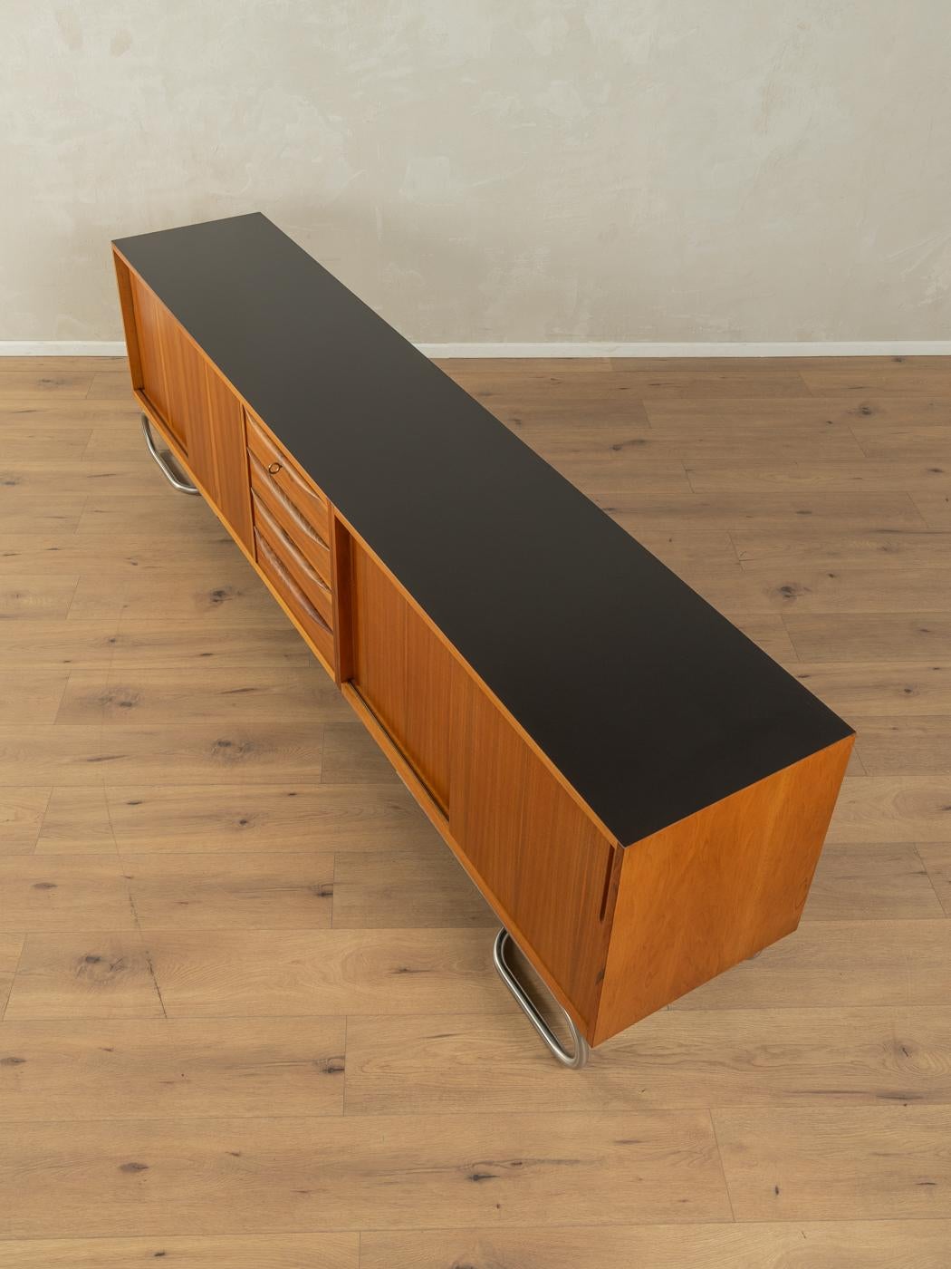 Mid-20th Century 1950s Sideboard with Bauhaus Style Feet For Sale