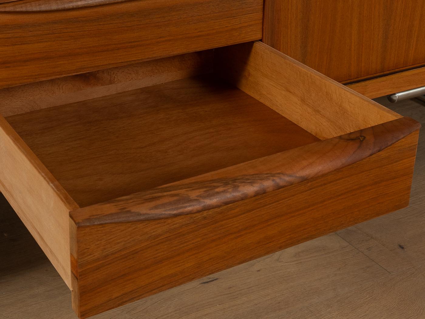1950s Sideboard with Bauhaus Style Feet For Sale 1