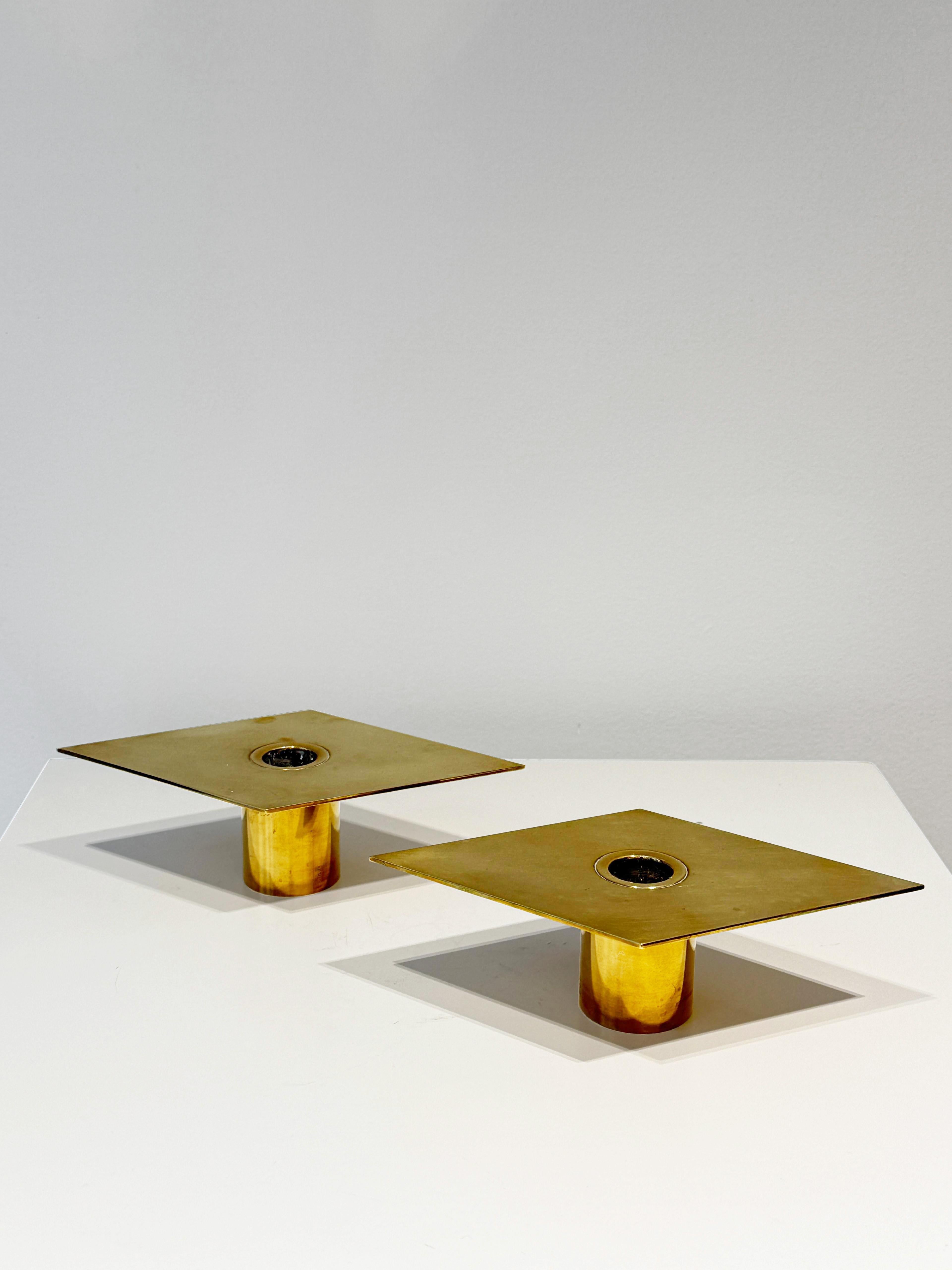 Mid-20th Century 1950s Sigurd Persson Brass Candleholder