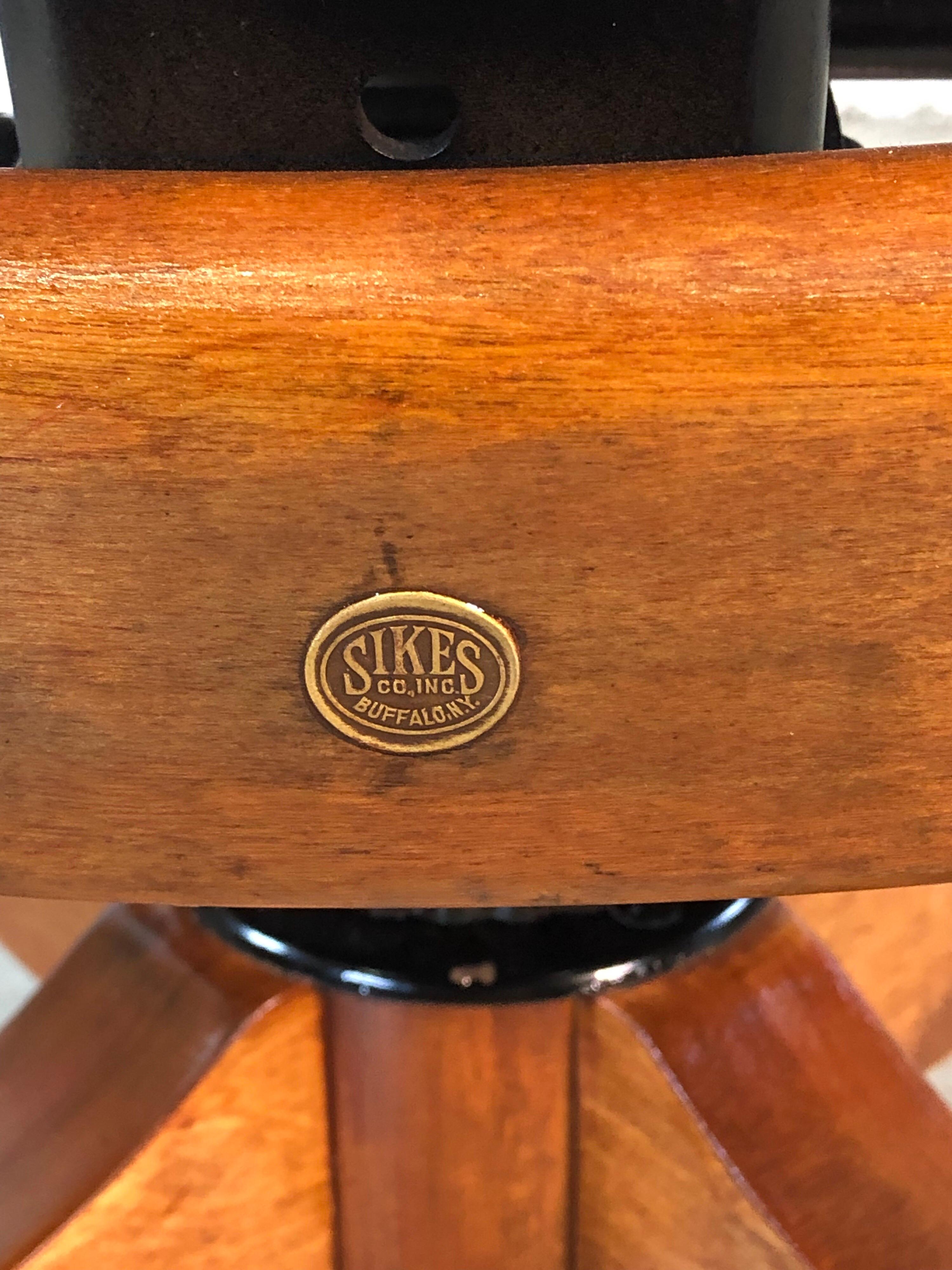 1950s Sikes Co. Swivel Office Chair For Sale at 1stDibs sikes swivel