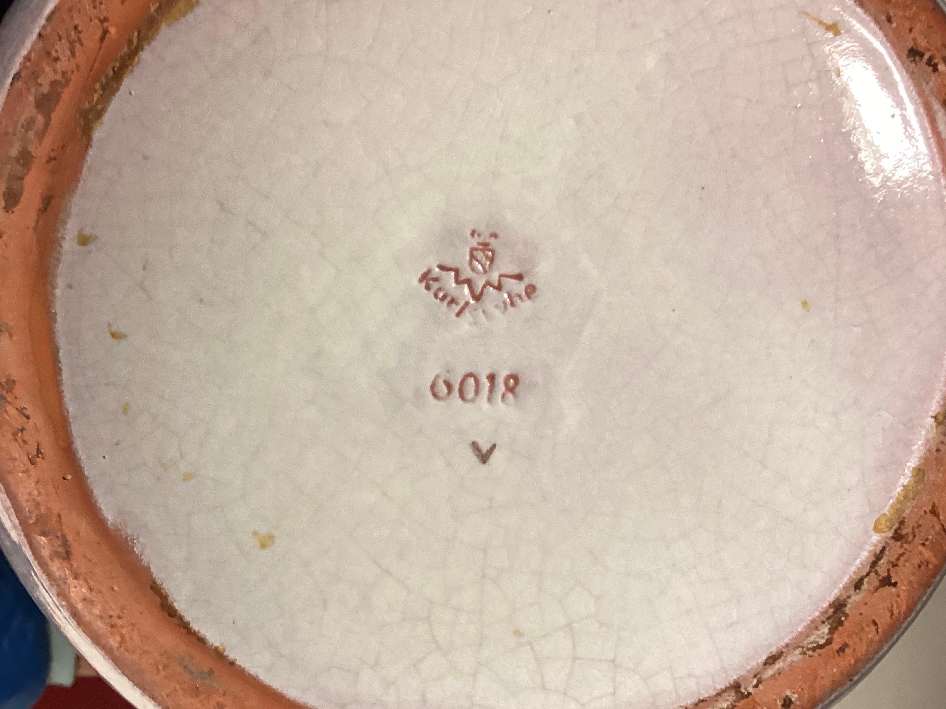1950's Silberdiestel Deutschland Große Bodenvase Craquele Keramik Grau Schwarz 50er Jahre (Mitte des 20. Jahrhunderts)