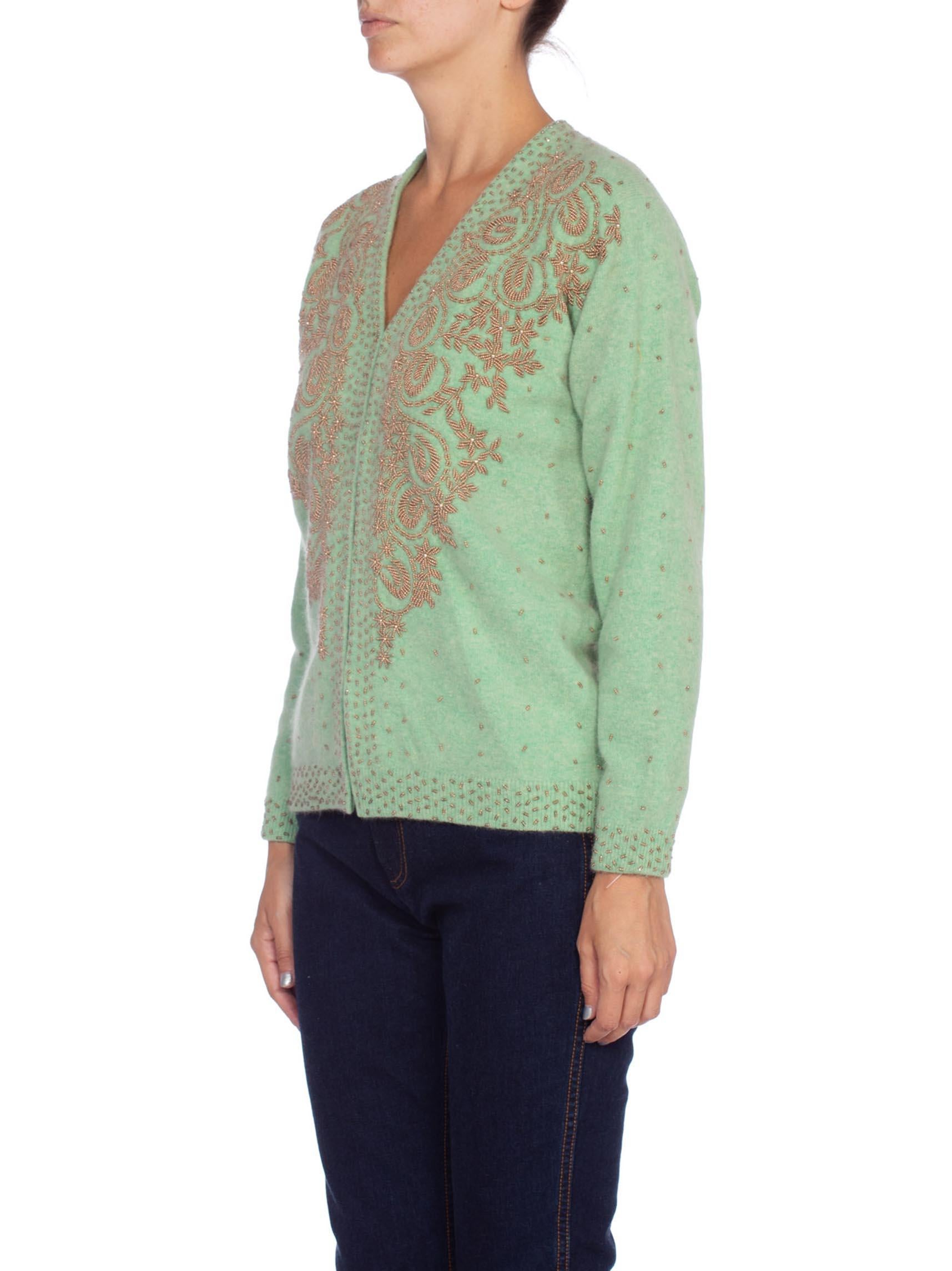 mint green cashmere sweater