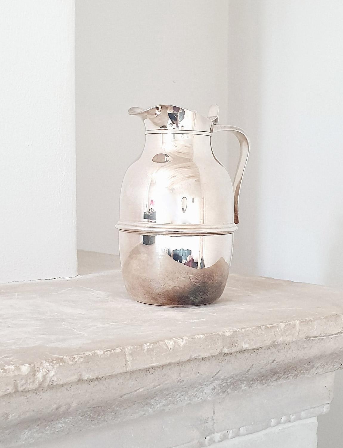 Italian 1950s Silver Coffee Thermos