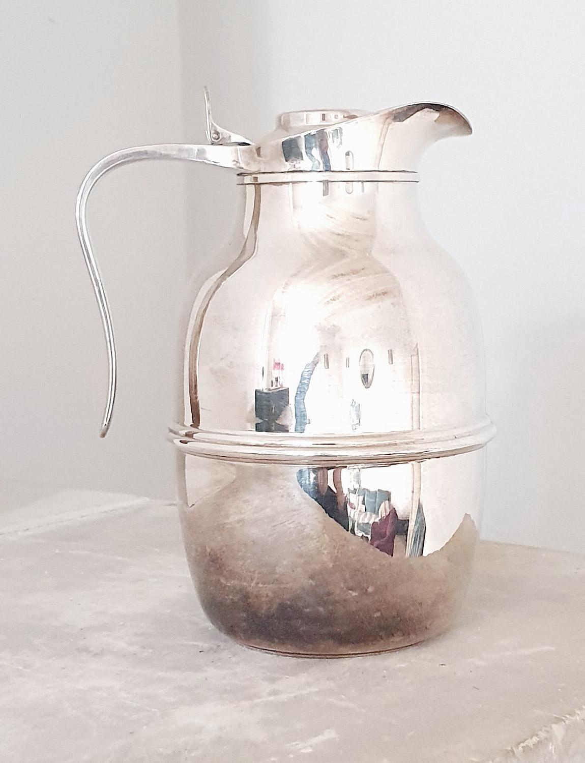 1950s Silver Coffee Thermos 1
