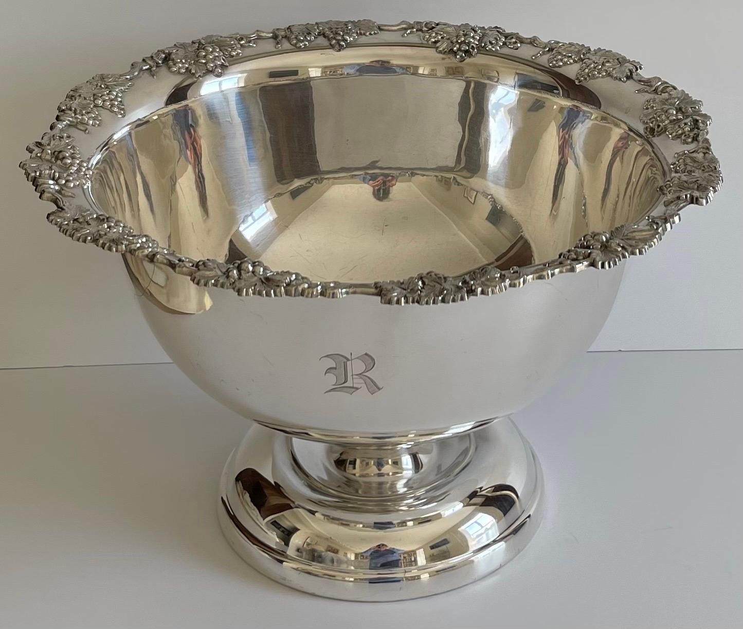silver punch bowl