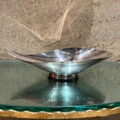 1950s John Prip Silverplated Sculptural Teardrop Dish Reed & Barton 65
