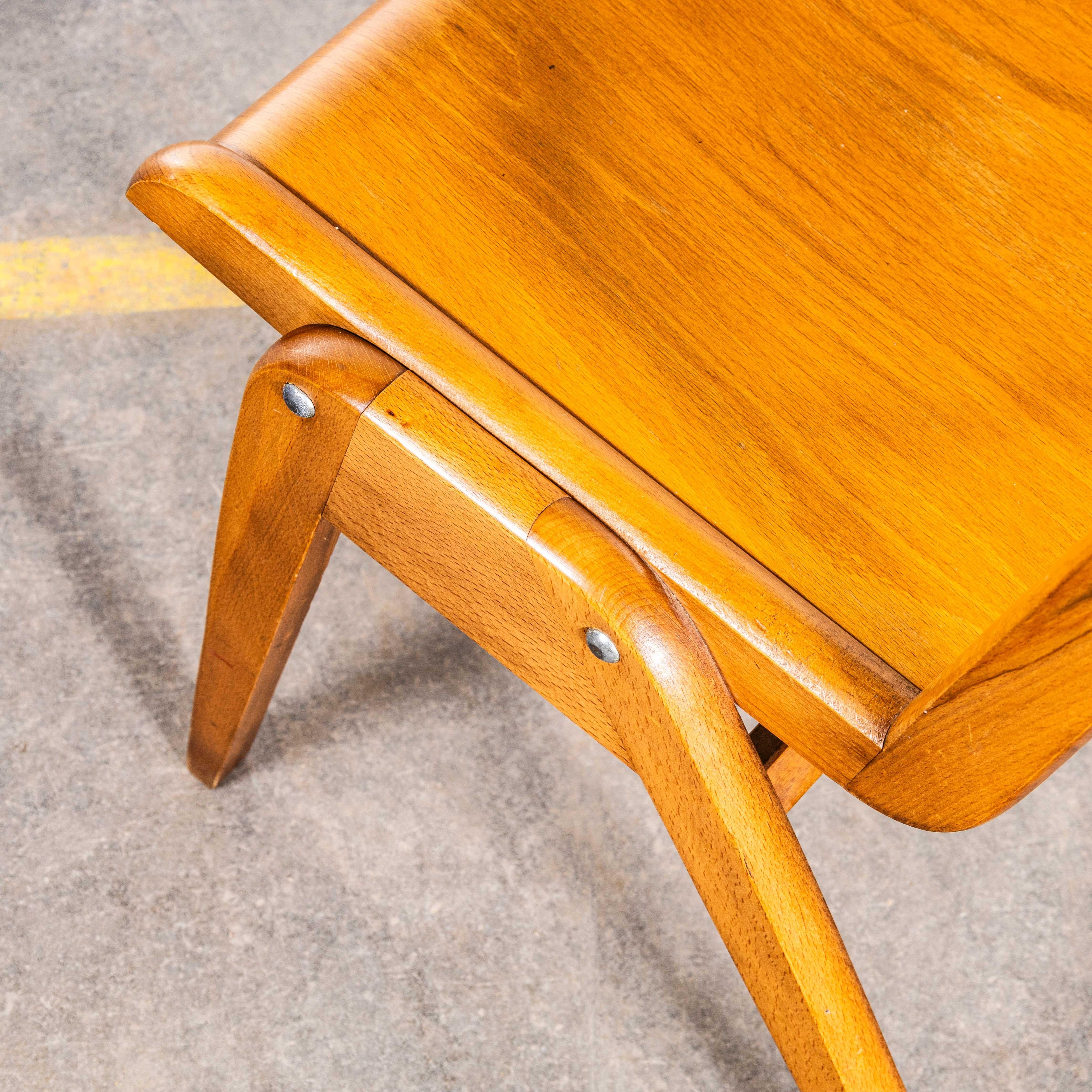 1950's Simple Casala Stacking Dining Chairs For Sale 11