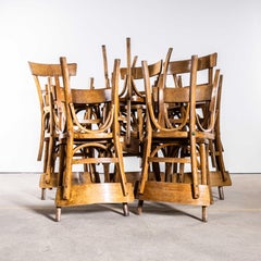 1950's Simple Warm Honey Bentwood Café Chairs - Small Batch Available