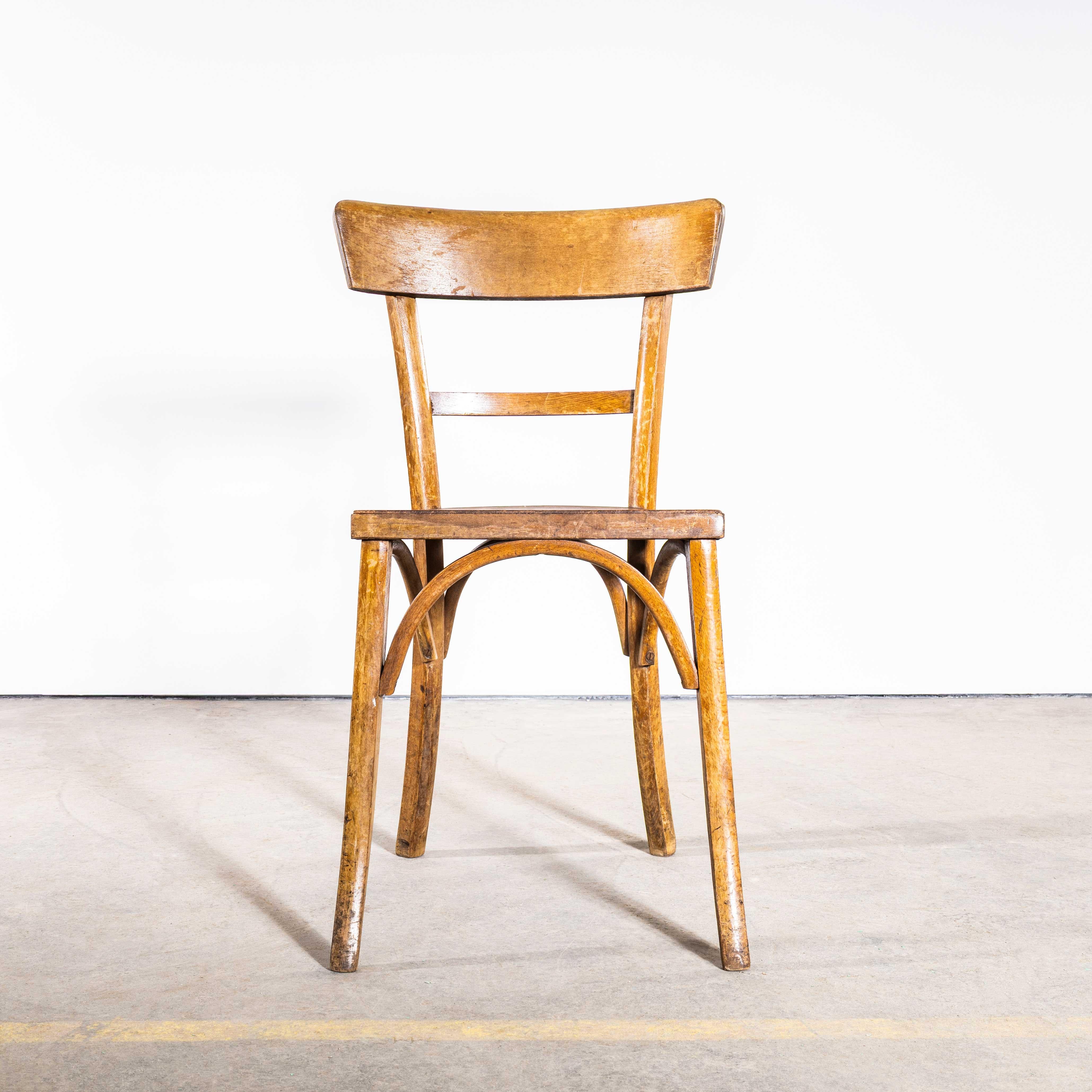 Sedie da caffè in legno di bengala caldo e semplice degli anni '50 - Disponibile in piccole serie in vendita 1