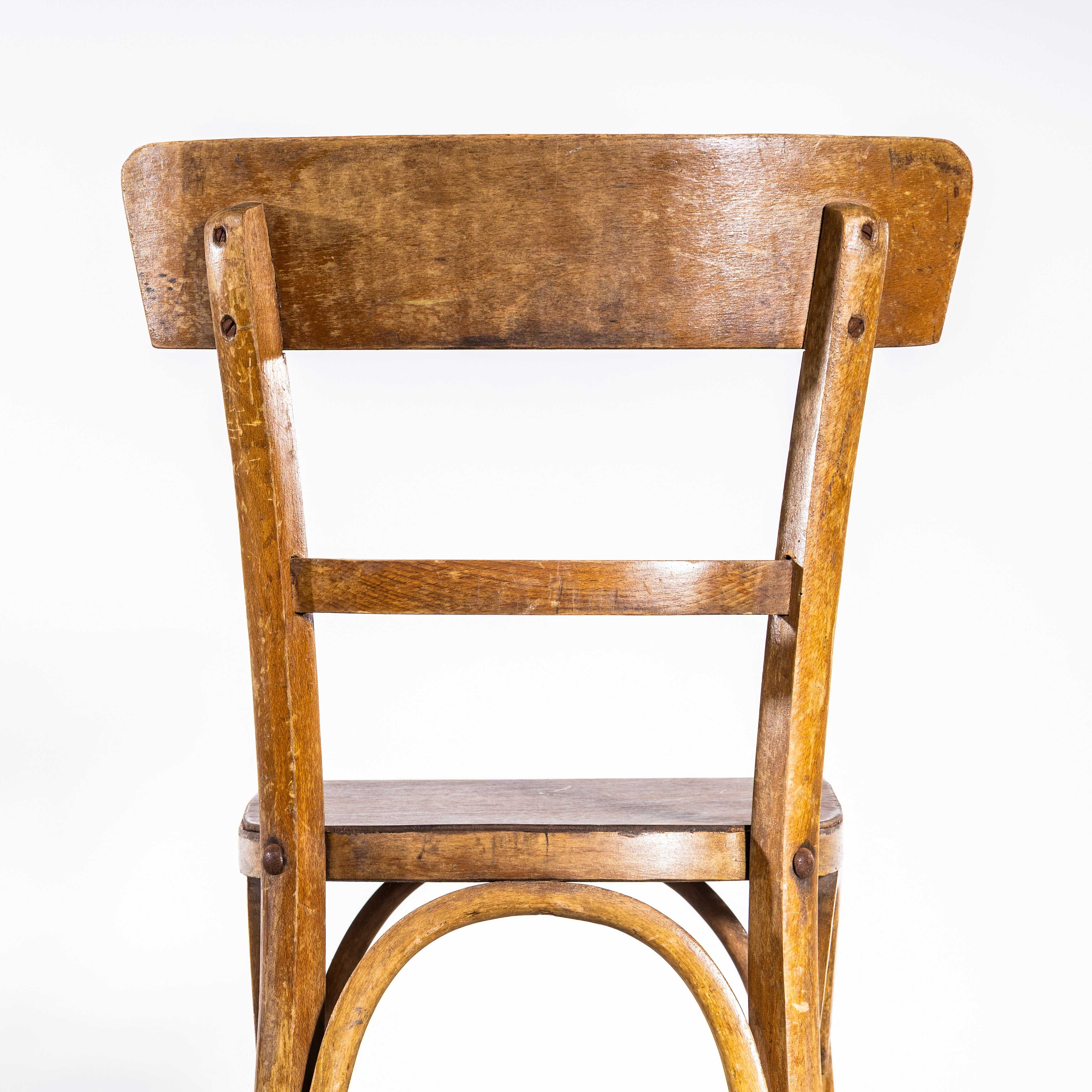 Sedie da caffè in legno di bengala caldo e semplice degli anni '50 - Disponibile in piccole serie in vendita 2