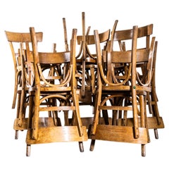 1950's Simple Warm Honey Bentwood Café Chairs - Small Batch Available