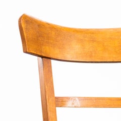 1950's Simple Warm Oak Bentwood Café Chairs