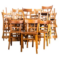 1950
s Simple Warm Oak Bentwood Café Chairs