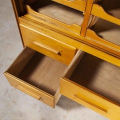 1950's Single Fronted Original Haberdashery Storage Unit, Sturrock & Son