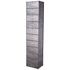 armoire ou commode simple en métal ronéo des années 1950