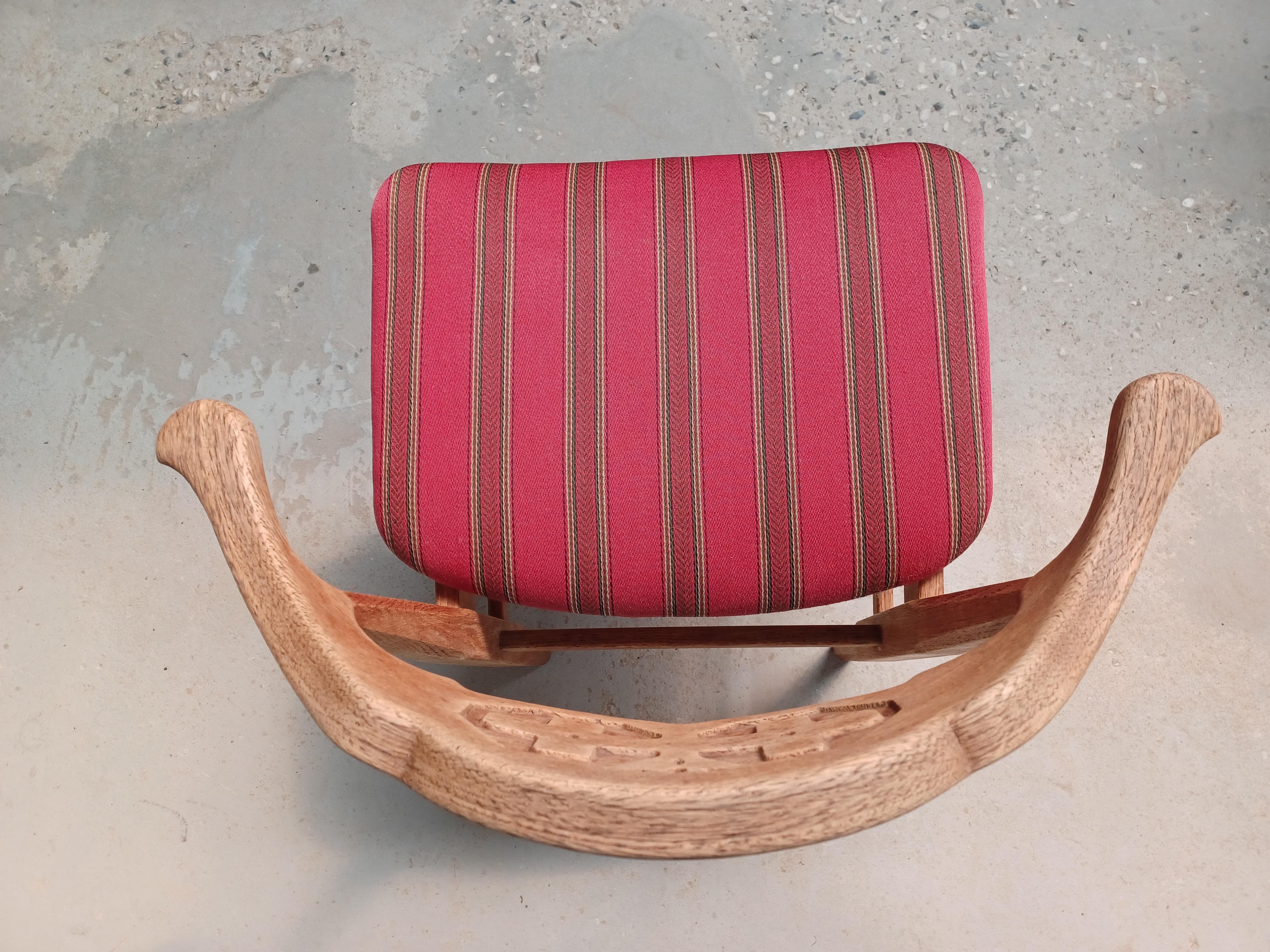 1950s Six Original Danish Henning Kjærnulf Brutalist Dining Chairs in Oak For Sale 9