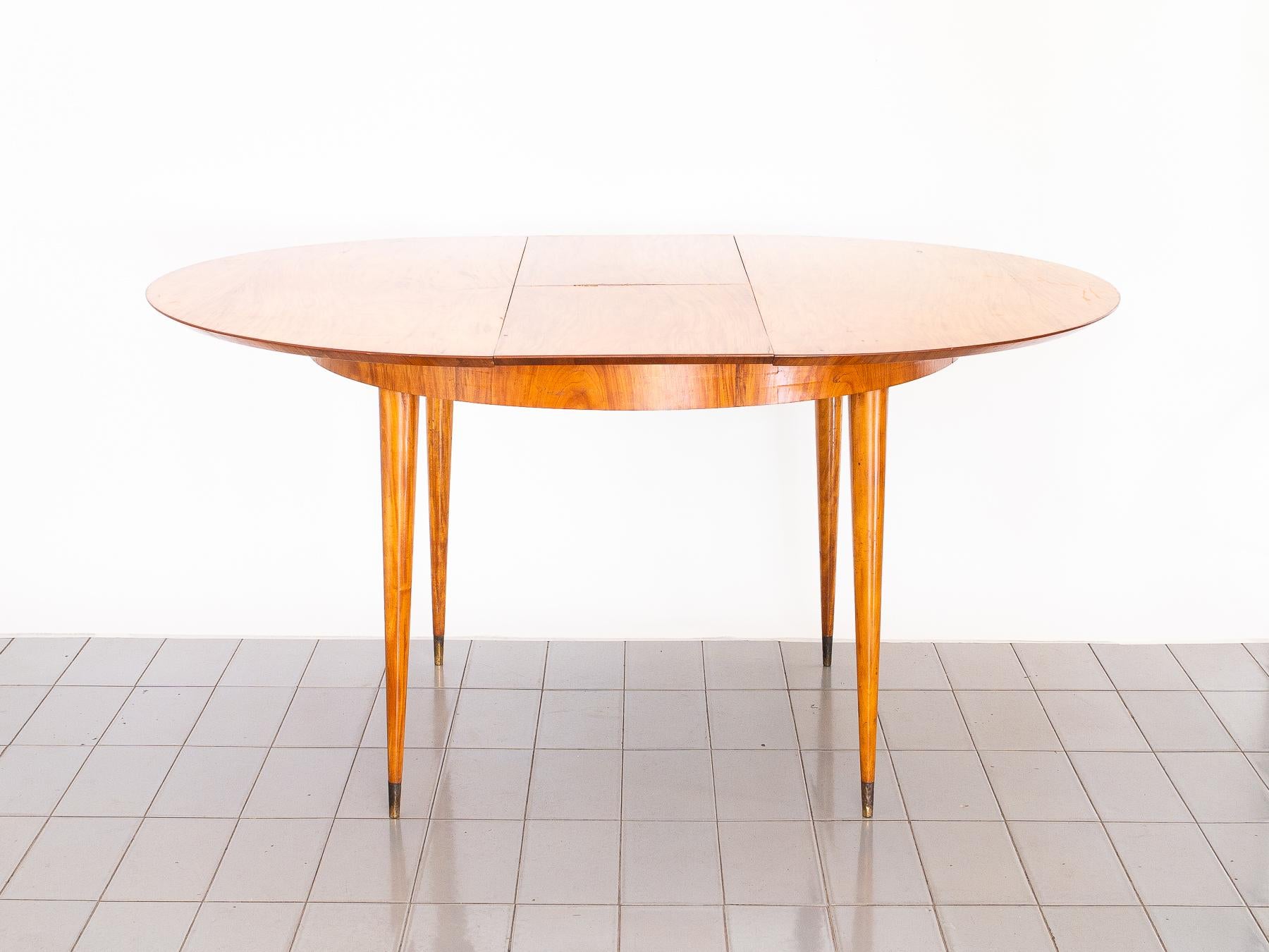 Brazilian 1950s Six Seats Dining Set in Caviúna Wood, by Giuseppe Scapinelli