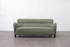 1950s Slagelse Attributed Wool Sofa
