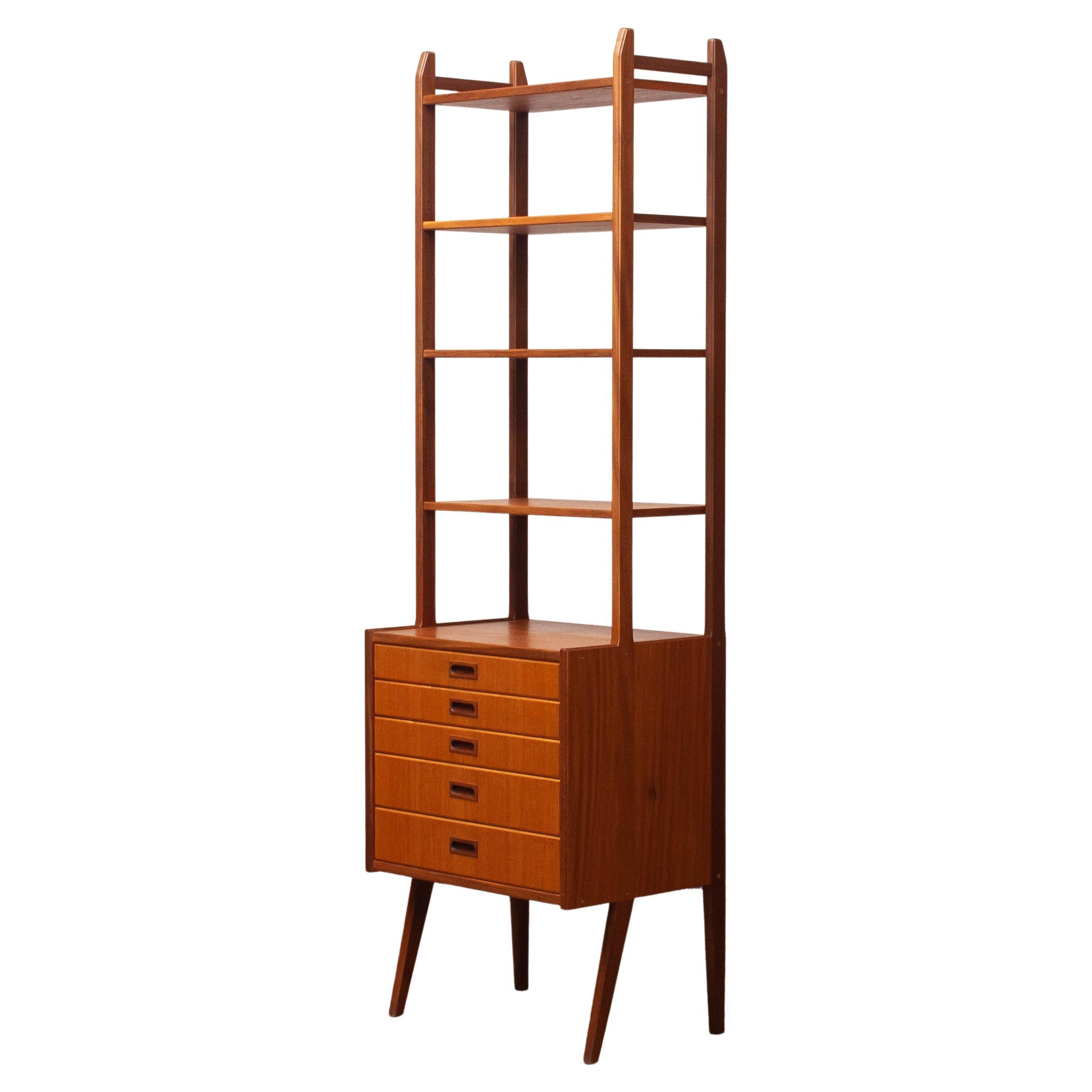 Danish Teak Bookcase / Room Divider at 1stDibs