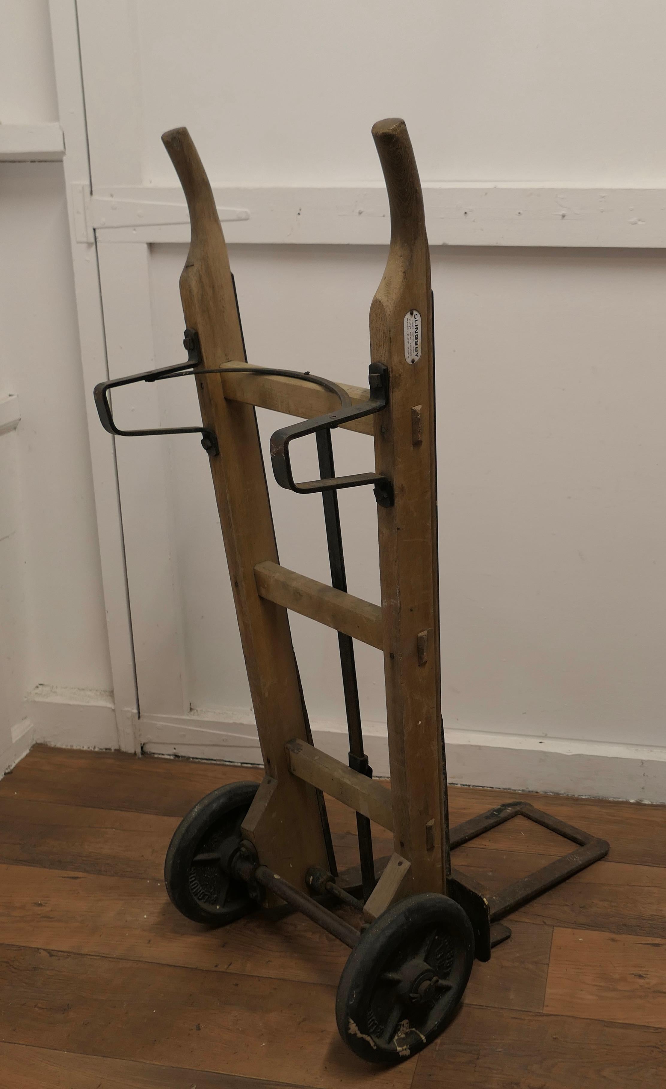 Oak 1950's Slingsby Railway Platform Trolley