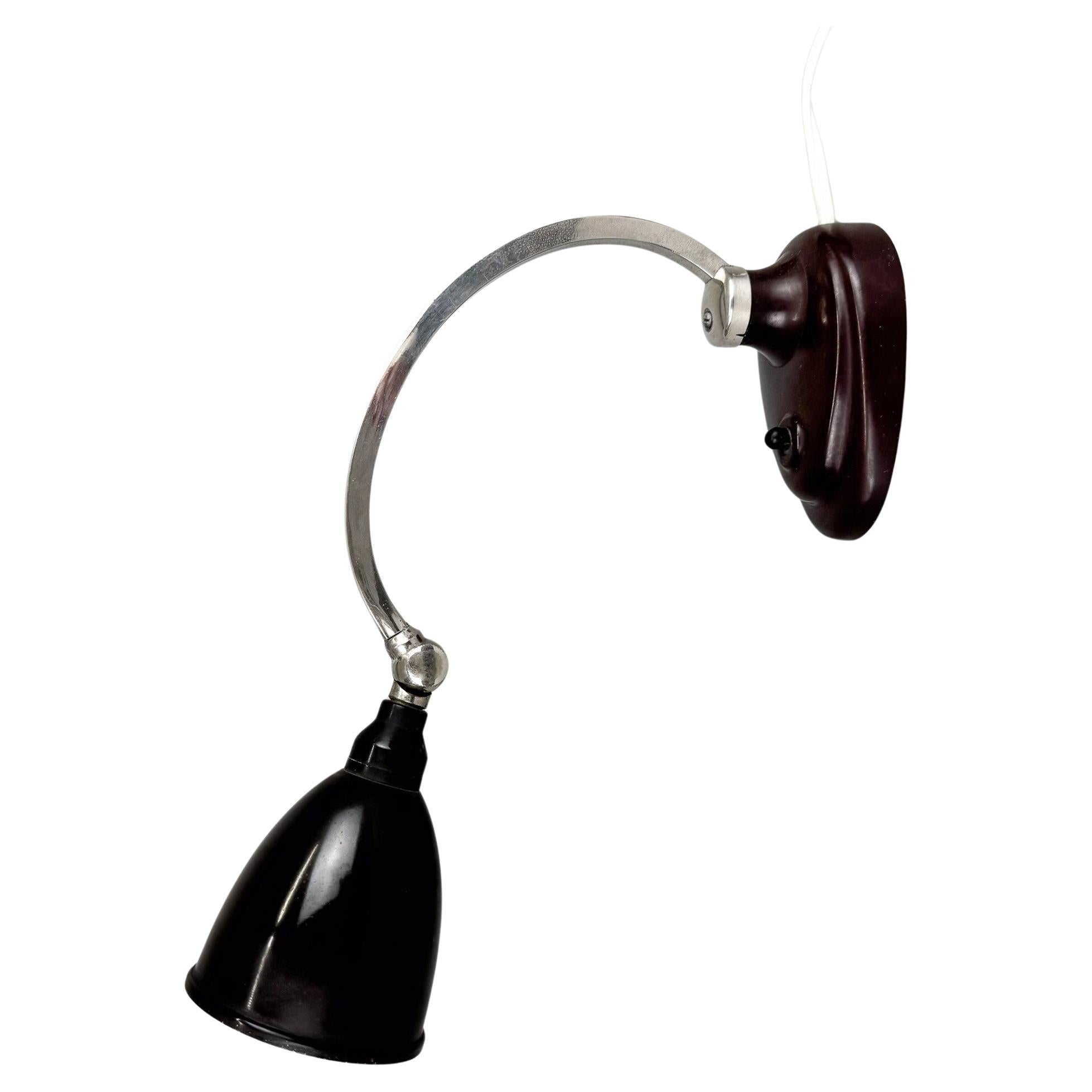 1950's Small Bakelite Wall Lamp