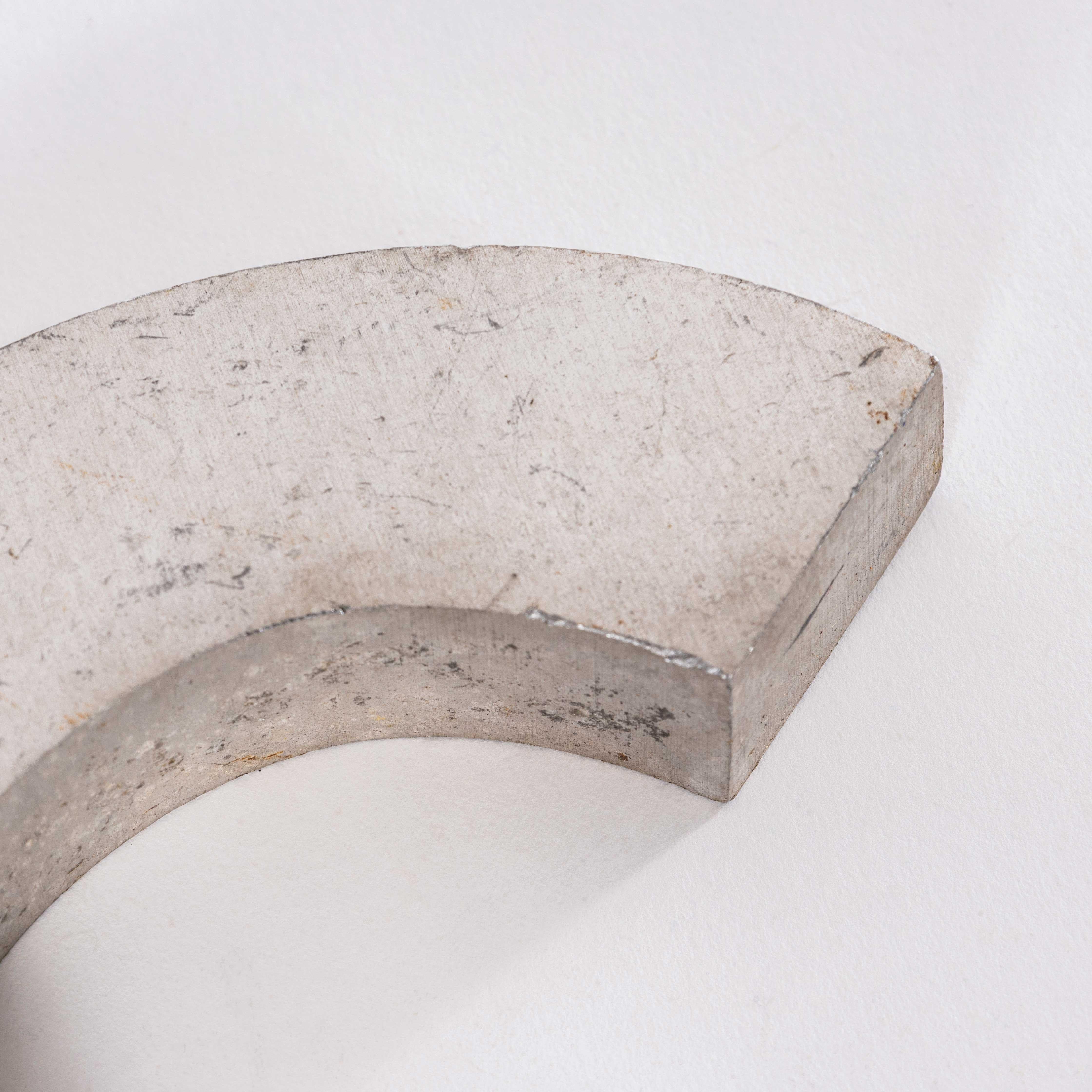 1950's Small Cast Aluminium Sign Letter - C In Good Condition For Sale In Hook, Hampshire