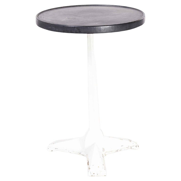 1950s Small French Fischel Gueridon Table, Cast Iron Base For Sale at ...