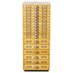 Used 1950s Small Multi-Drawer Jewelers Cabinet, Eighteen Drawers