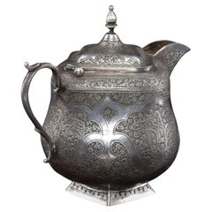 1950er Jahre Kleine Sterling Silber Traditionelle Teekanne
