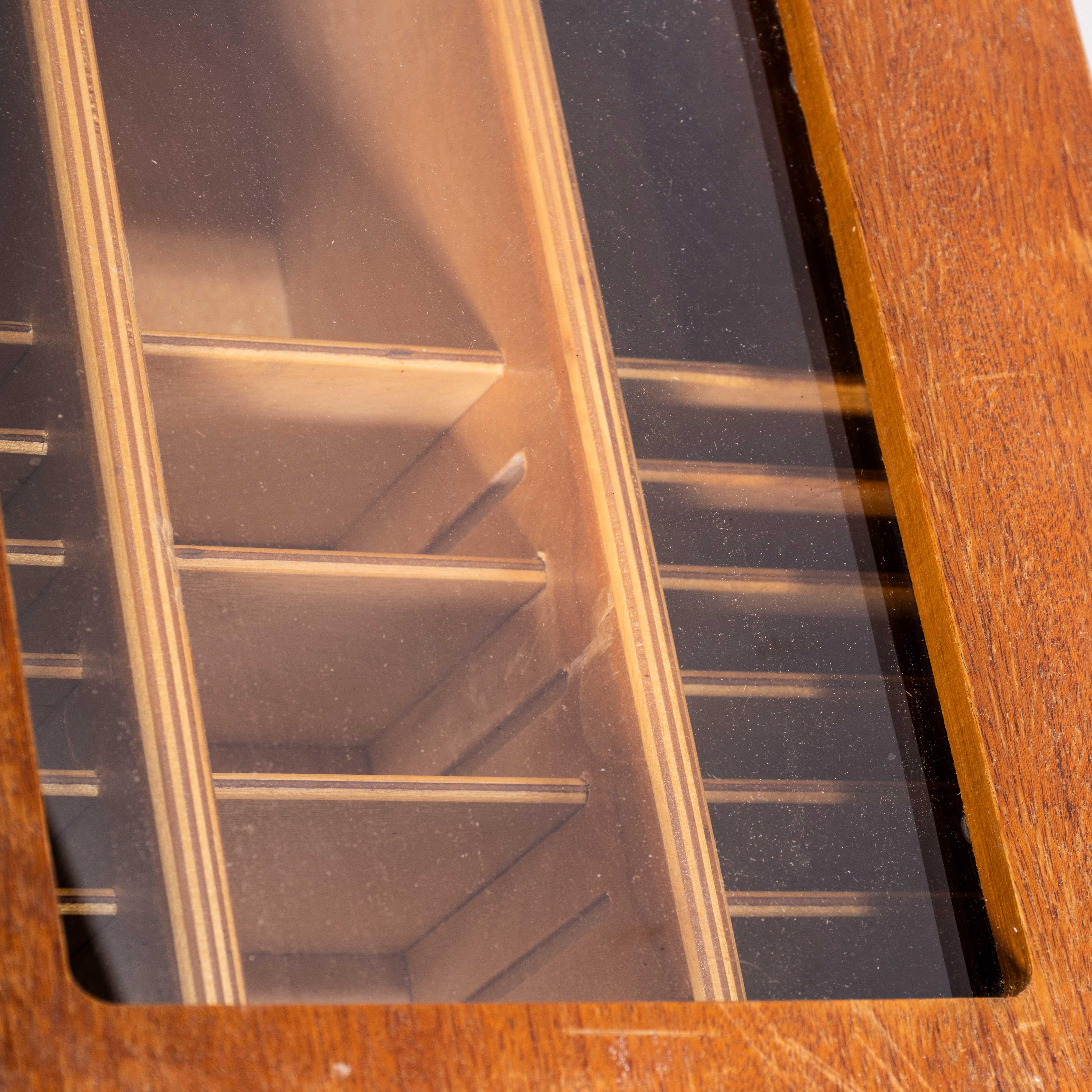 Mid-20th Century 1950’s Small Wooden Office Cabinet For Sale