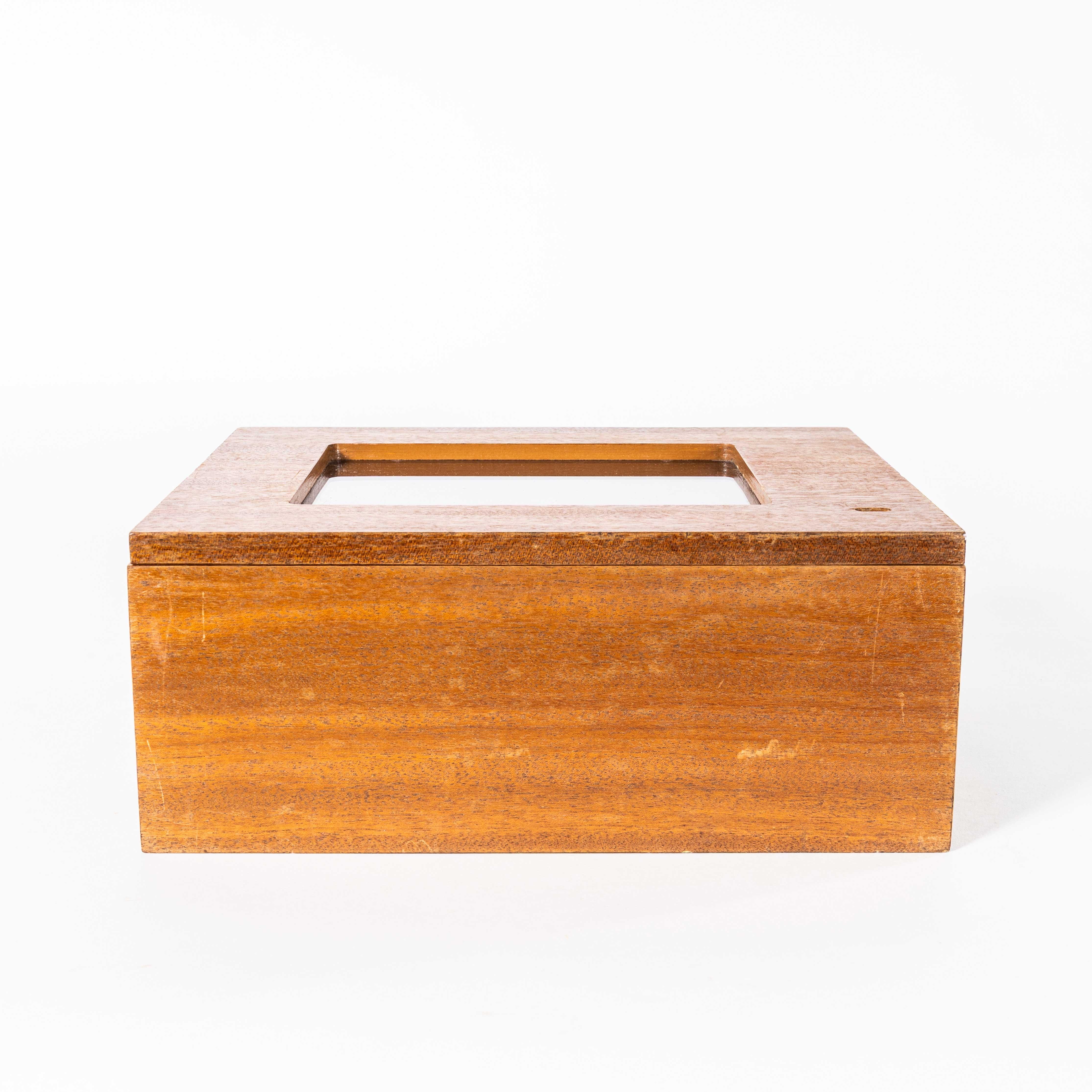 1950’s Small Wooden Office Cabinet For Sale 1