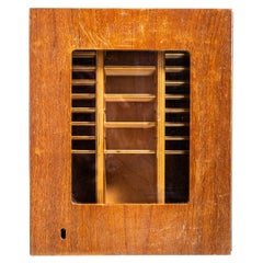 1950’s Small Wooden Office Cabinet