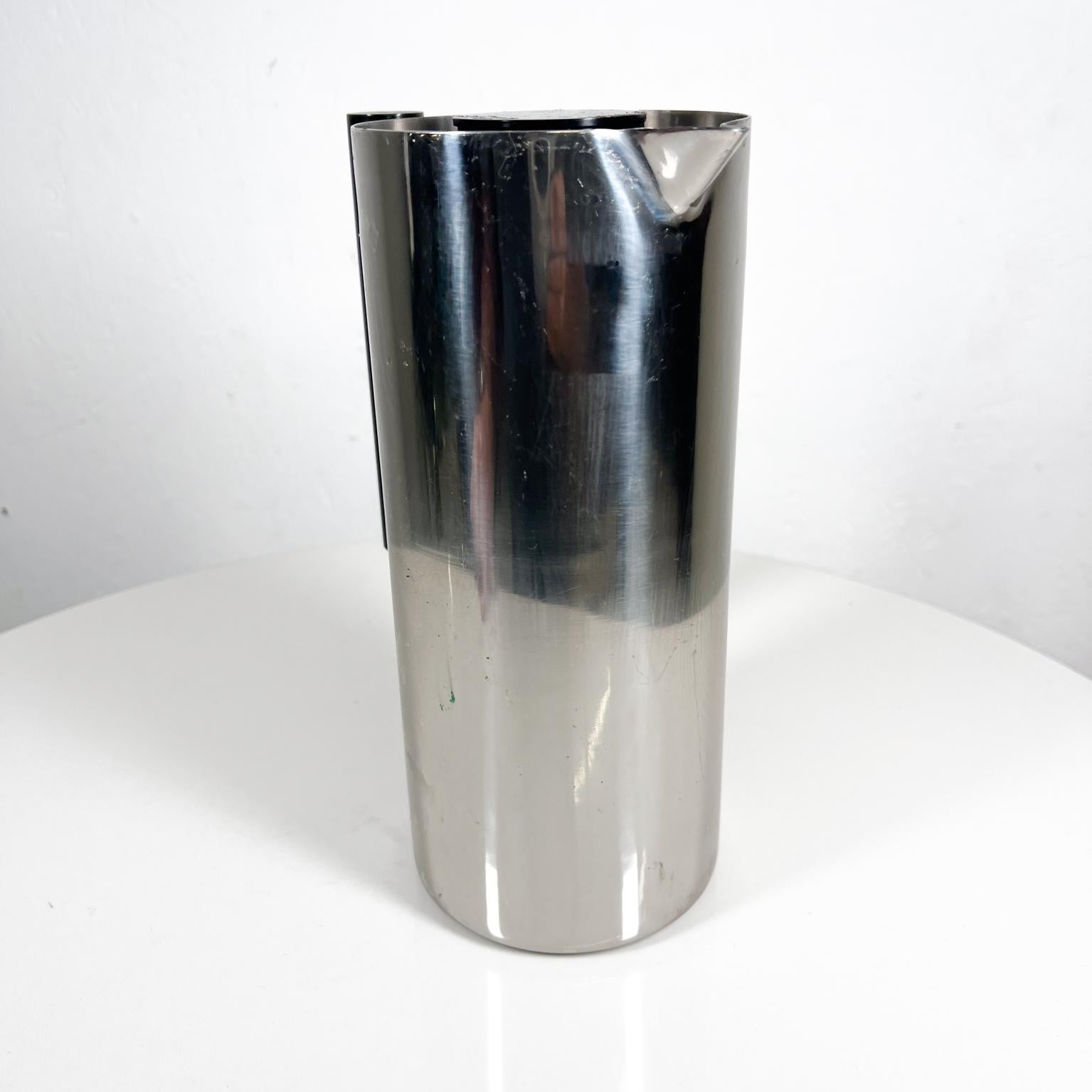 Mid-20th Century 1950s Smith Metal Arts Stainless Modern Pitcher Carafe Buffalo NY For Sale