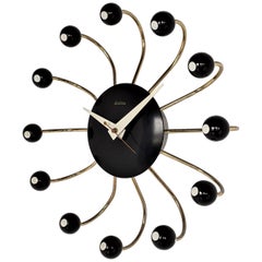 Vintage 1950s Snider Spider Electric Wall Clock