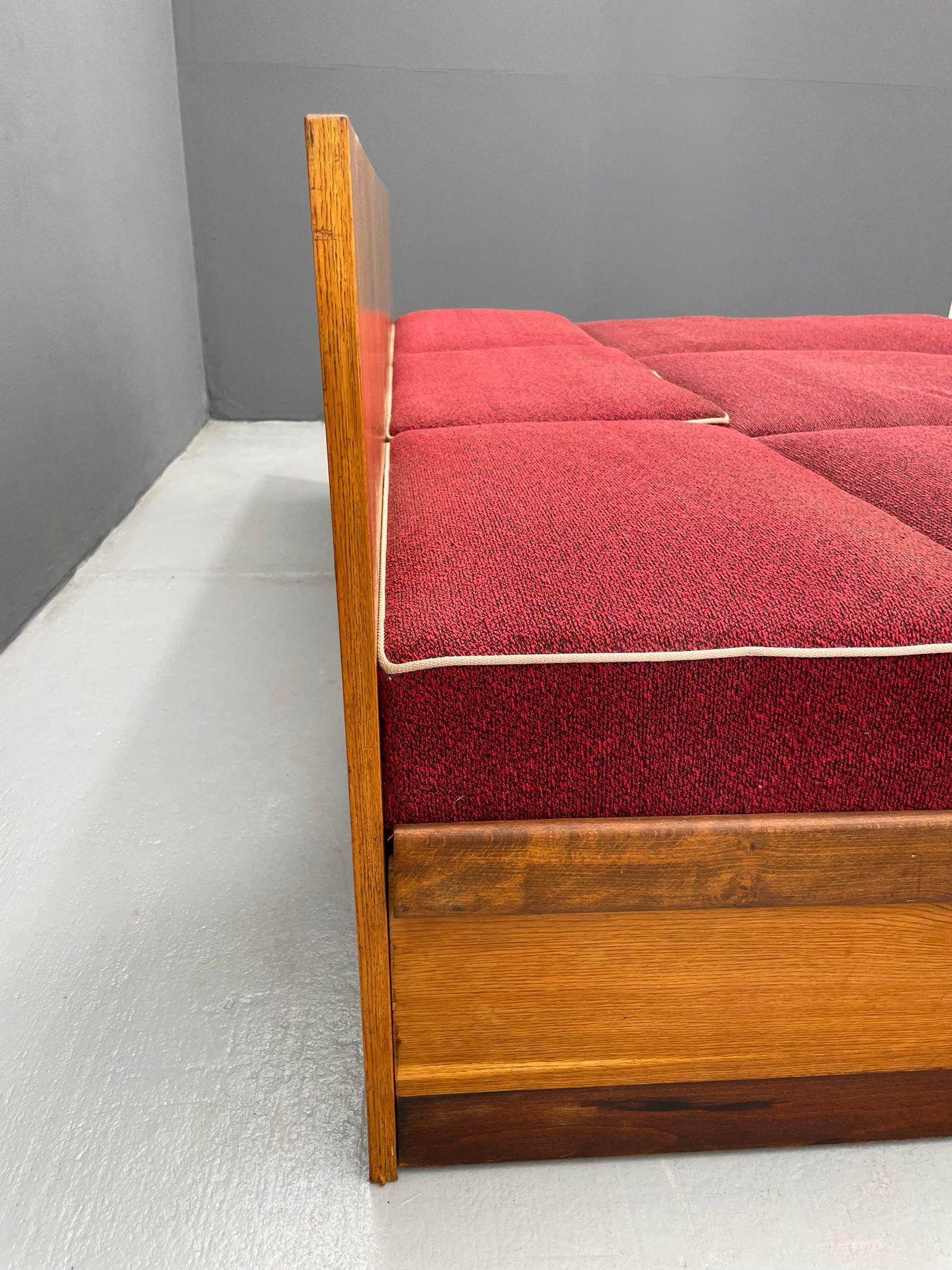 20th Century 1950s Sofa Bed by Jindřich Halabala for UP Závody Rousínov, Czechoslovakia For Sale