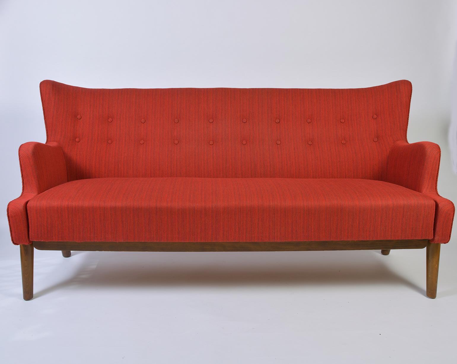 Scandinavian Modern 1950s Sofa by Eva and Nils Koppel