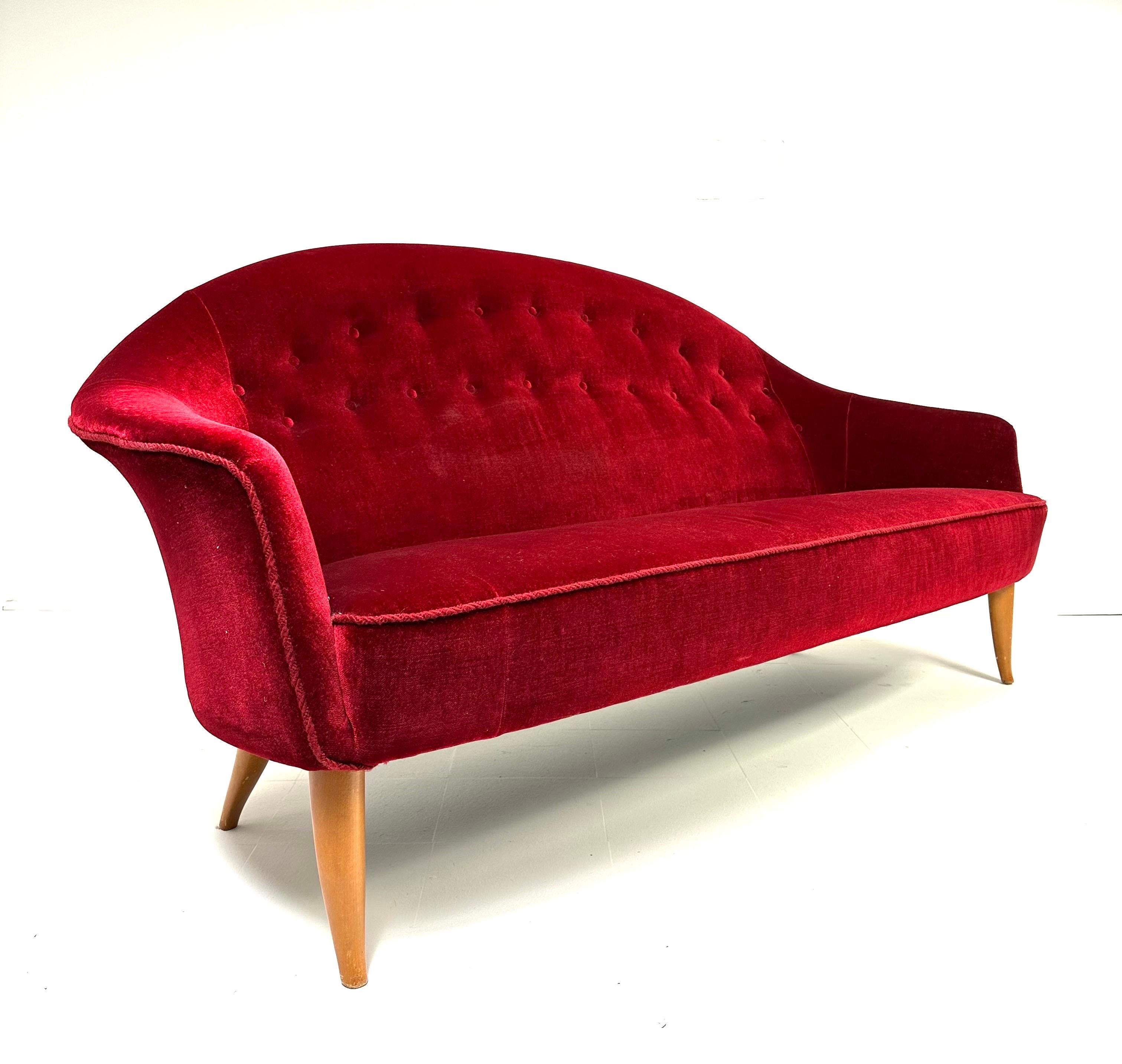 Sofá de los años 50 de Kerstin Horlin-Holmquist Escandinavo moderno en venta
