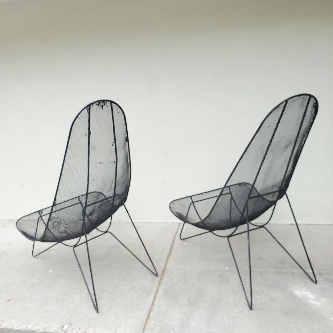 Paire de chaises à abattant Sol Bloom des années 1950 - Wabi Sabi en vente 5