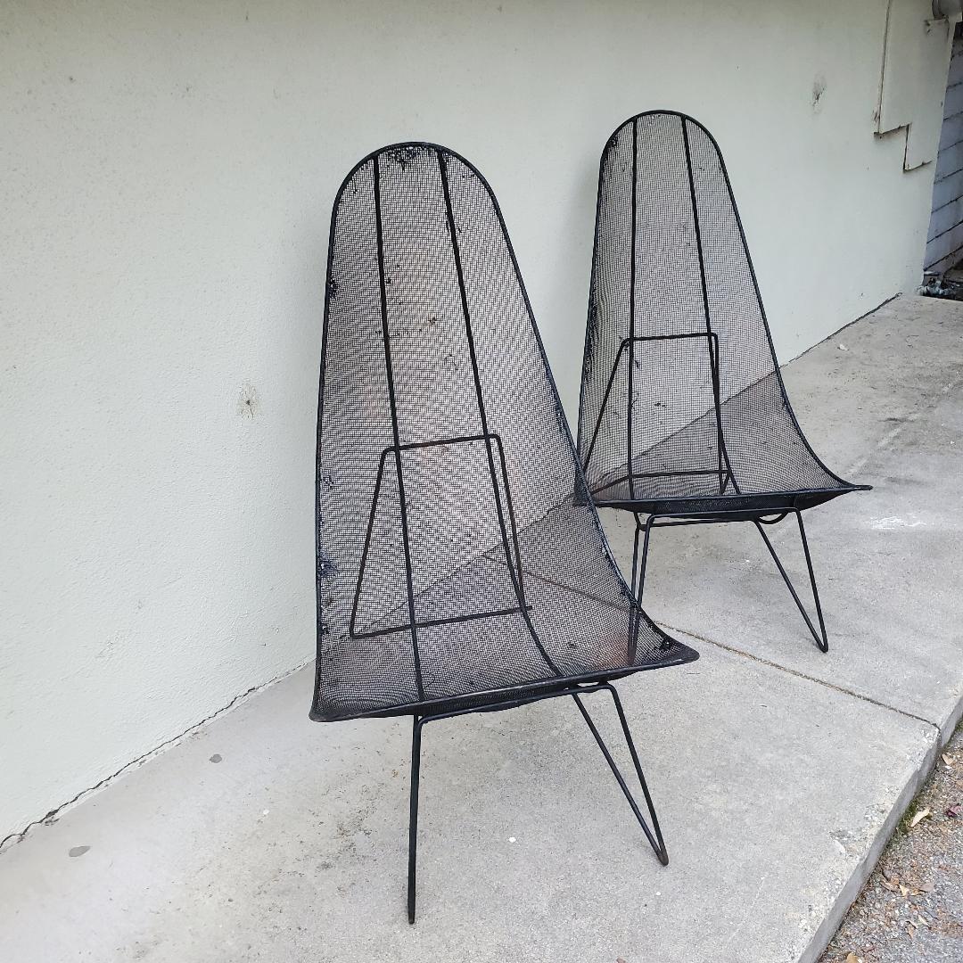 Paire de chaises à abattant Sol Bloom des années 1950 - Wabi Sabi en vente 7