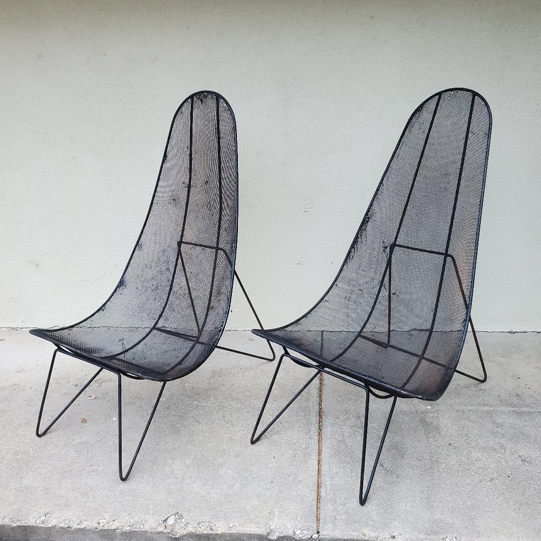 Américain Paire de chaises à abattant Sol Bloom des années 1950 - Wabi Sabi en vente