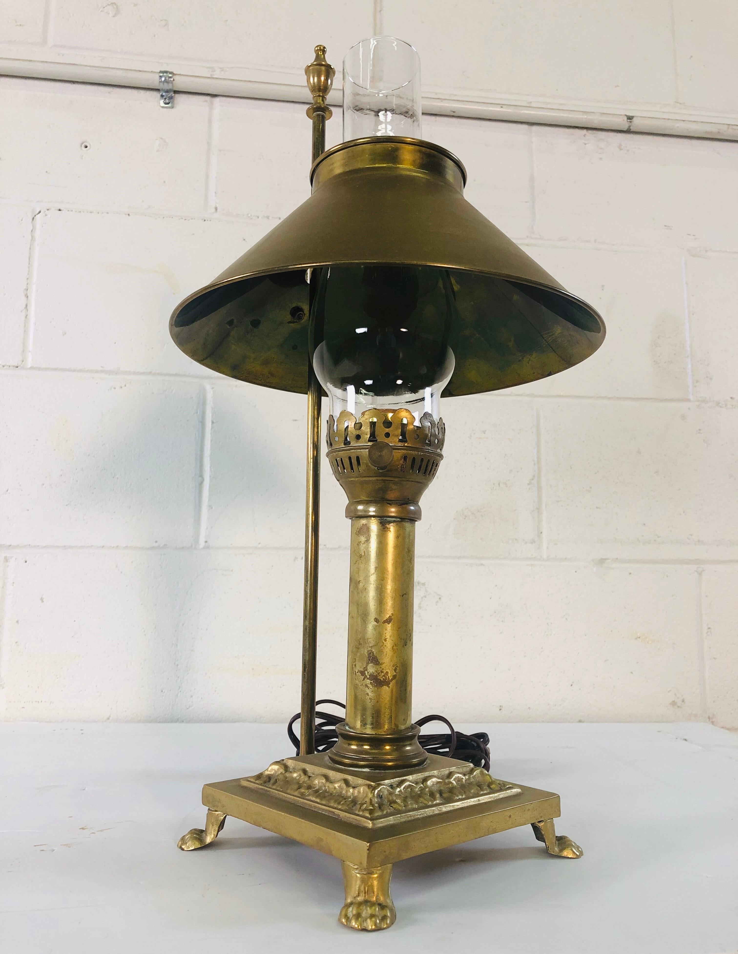 brass desk lamp vintage