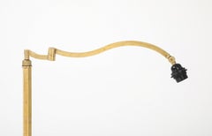 1950's Solid Brass French Swing Arm Floor Lamp