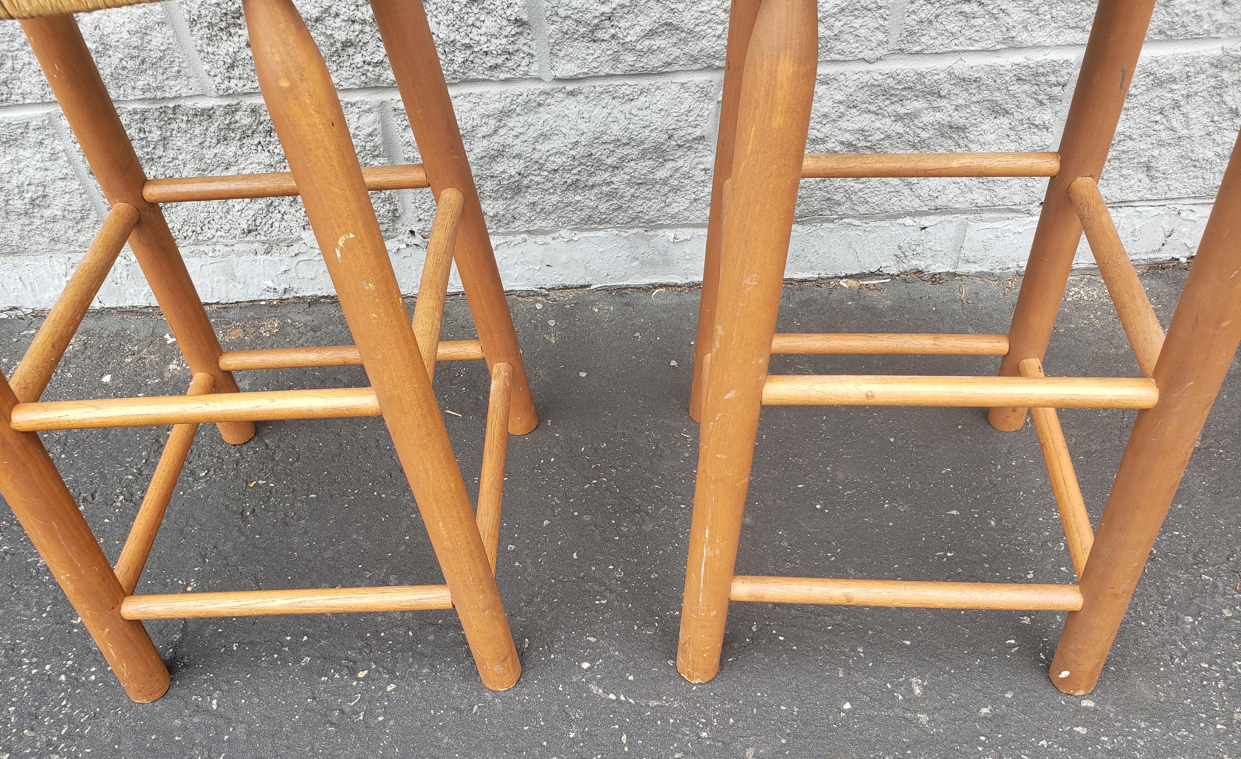rush seat bar stools