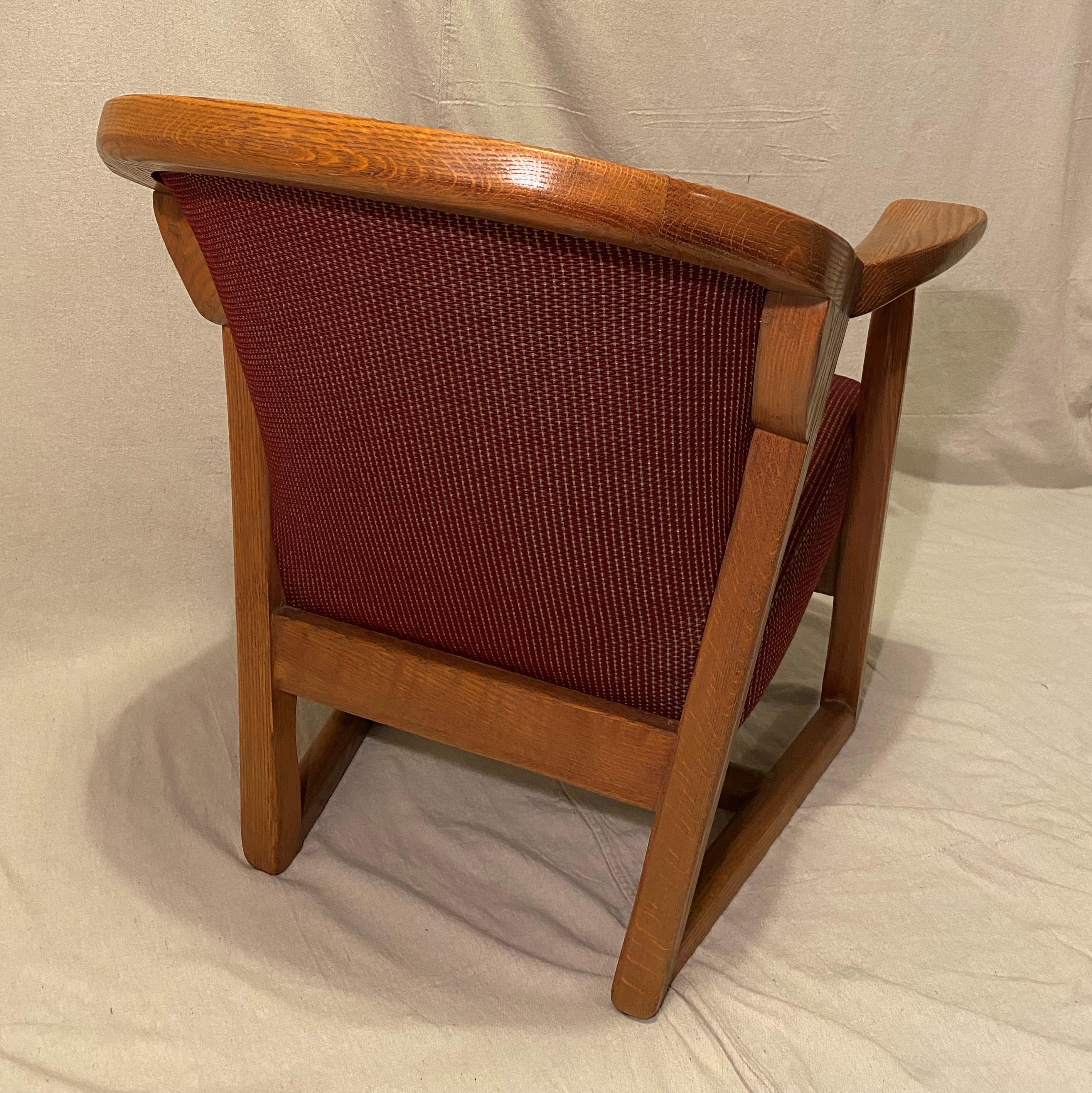 Sillón versátil de roble macizo de los años 50, por Jack Van der Molen Moderno de mediados de siglo en venta