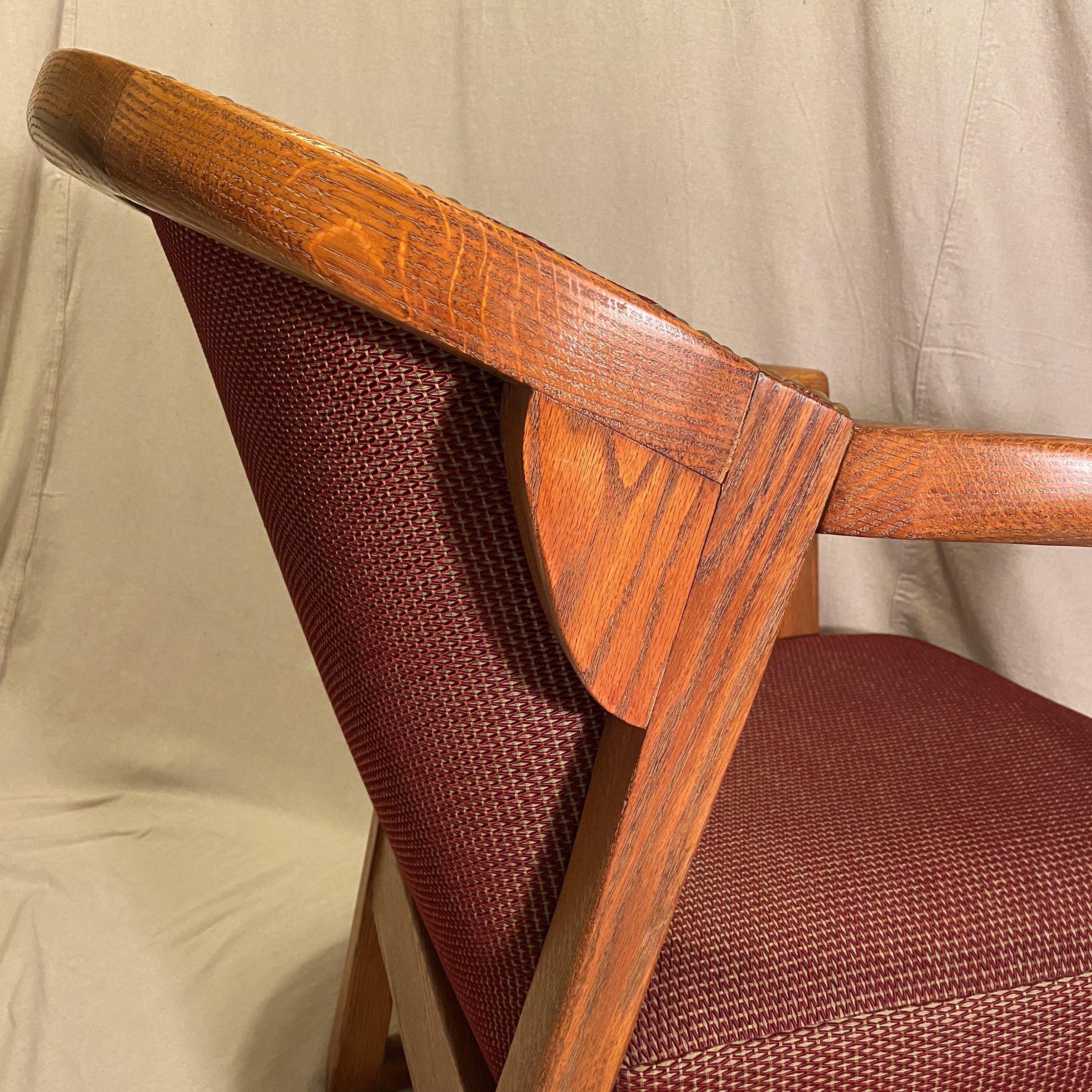 Sillón versátil de roble macizo de los años 50, por Jack Van der Molen en Bueno estado para la venta en New York, NY