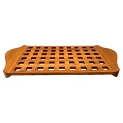 1950s Solid Teak Danish Modern Rare Large Tray Designed by Quistgaard for Dansk